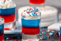 5 Ingredient Red White and Blue Jello Shots