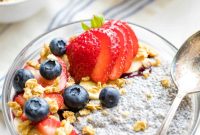 Coconut Milk Chia Pudding with Fresh Berries