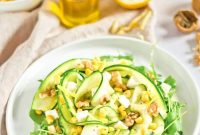 Fresh Summer Zucchini Salad with Lemon and Herbs