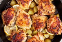 Crispy Cast Iron Chicken Thighs with Potatoes