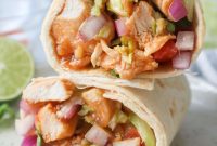 30 Minute Sriracha Chicken Wraps