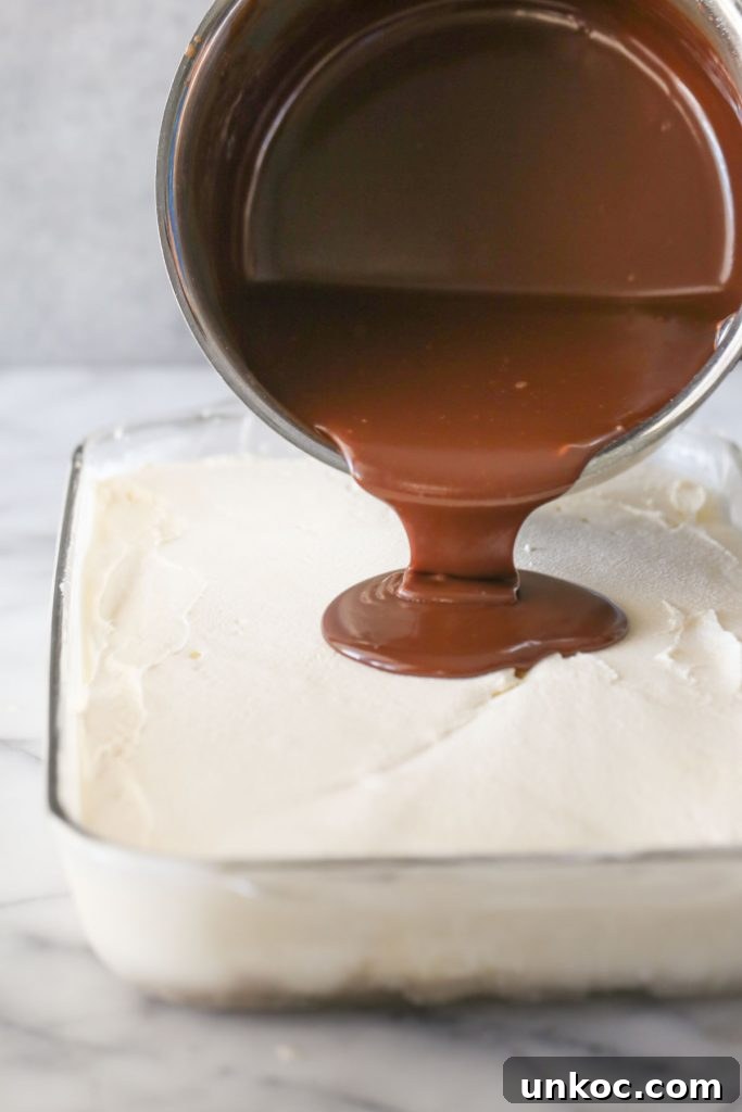 Peanut Buster Ice Cream Dessert Recipe 7 Vanilla ice cream scooped over the Nilla wafer crust.