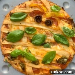 Halloween Pizza - baked