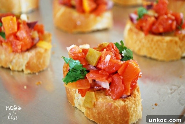 tex mex bruschetta recipe for party