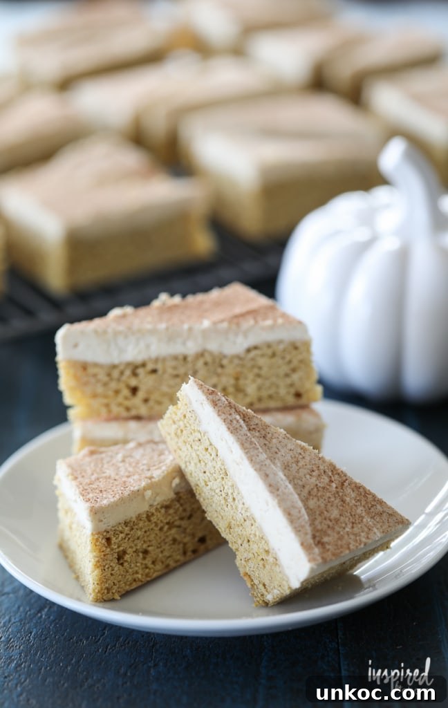 Pumpkin Cookie Bars with Maple Buttercream Frosting are the perfect fall dessert recipe full of seasonal flavor.