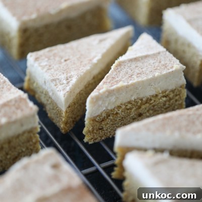 Pumpkin Cookie Bars with Maple Buttercream Frosting are the perfect fall dessert recipe full of seasonal flavor.
