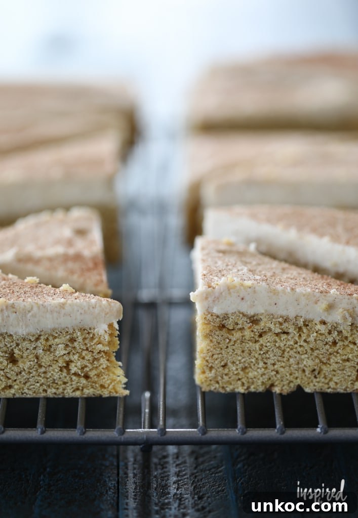 Pumpkin maple frosted cookie bars.