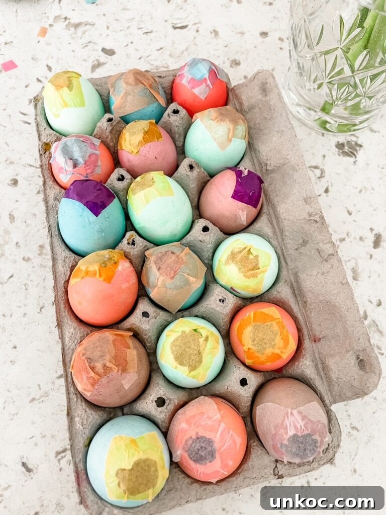 DIY Confetti Easter Eggs for Easter Crafts 10 The finished DIY Confetti Easter Eggs