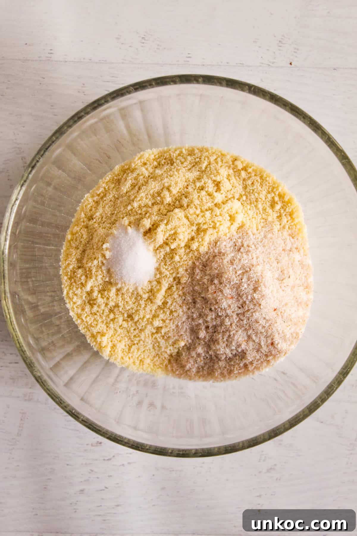Soft Keto Almond Flour Tortillas That Fold Without Cracking 5 A Bowl of Dry Ingredients for Almond Flour Tortilla Recipe