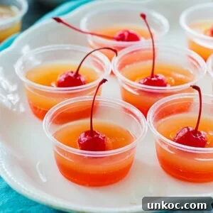 Pineapple Upside Down Jello Shots