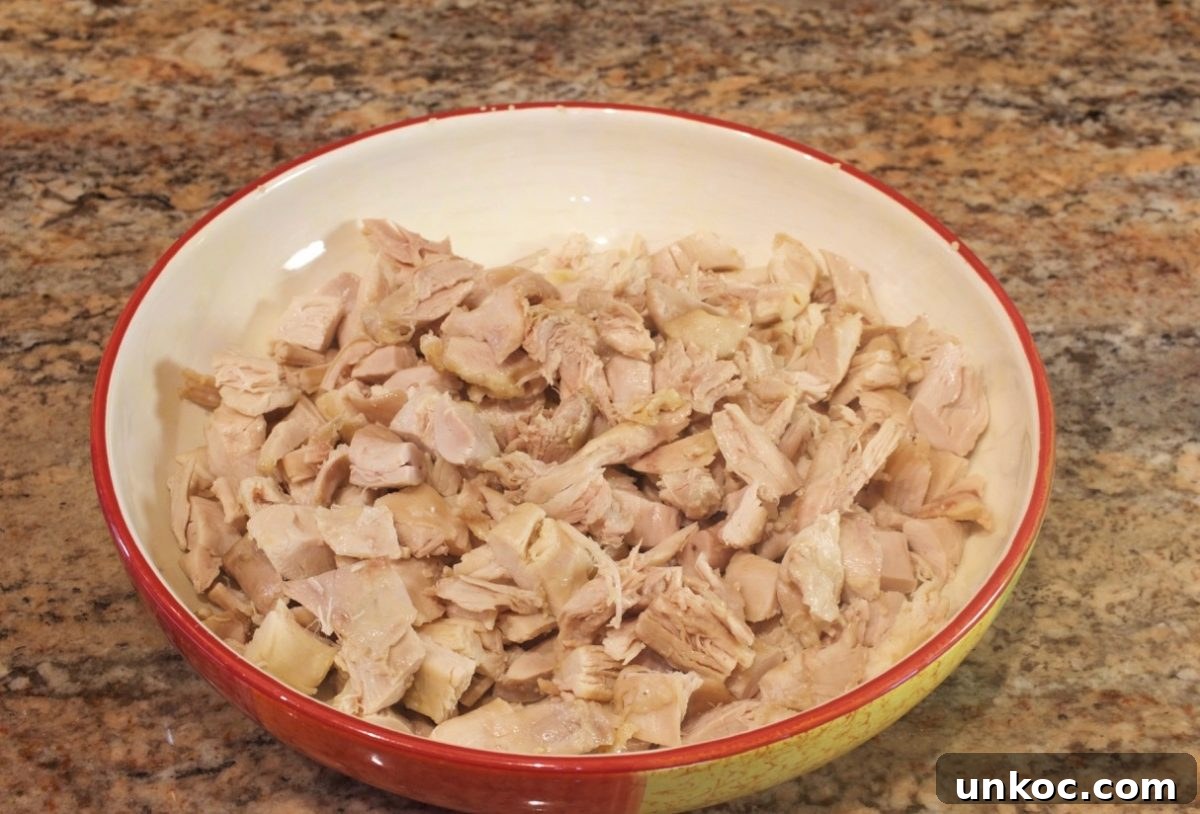 Cast Iron Skillet Chicken Pot Pie with Crispy Golden Crust 4 Preparing ingredients