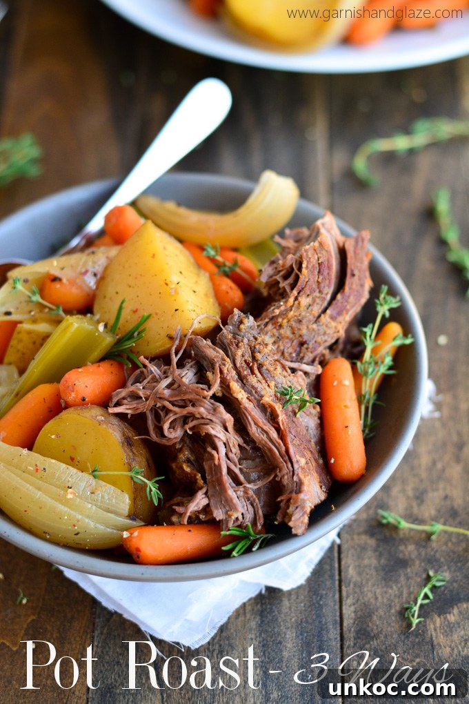Tender Beef Pot Roast Recipe 2 Tender beef pot roast with vegetables