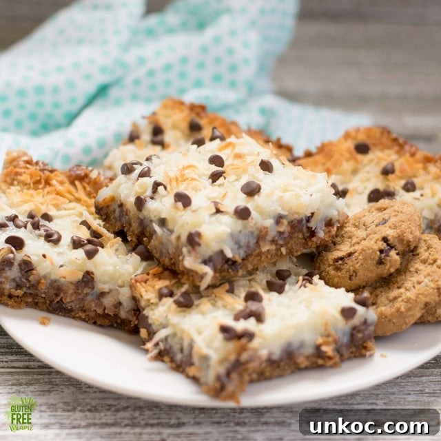 plate of gluten free oatmeal magic bars