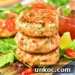 A stack of Thai salmon fish cakes