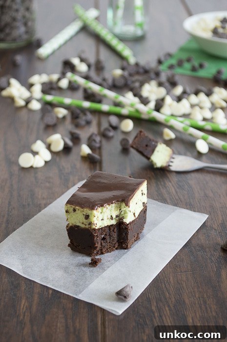 Mint Chip Mousse Brownies