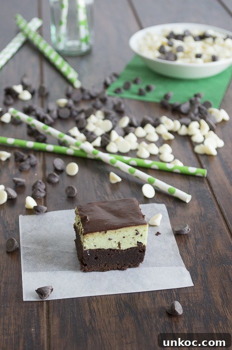 Mint Chip Mousse Brownies