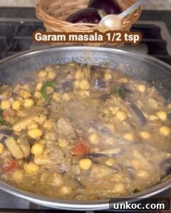 Jaffna Eggplant Chickpea Curry Sri Lankan Brinjal Recipe 36 Delicious Sri Lankan brinjal curry with chickpeas, spices, and herbs in a flavorful sauce.