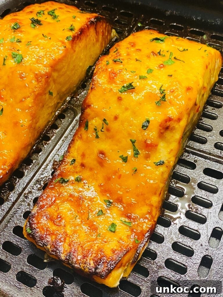Crispy Air Fryer Lemon Salmon with Roasted Broccoli 11 Air Fryer Bang Bang Salmon