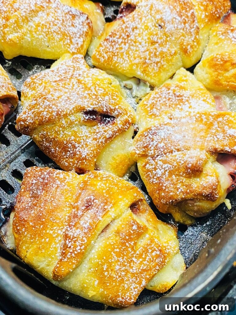 Crispy Air Fryer Lemon Salmon with Roasted Broccoli 12 Air Fryer Monte Cristo Roll Ups