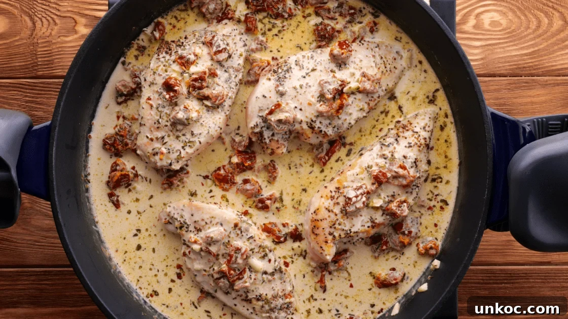 Bake the marry me chicken in the oven.