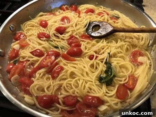 One Pot Pantry Pasta Recipe 5 Nearly done.