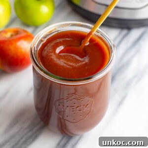 Instant Pot Apple Butter Recipe No Peeling Required 13 apple butter in a jar