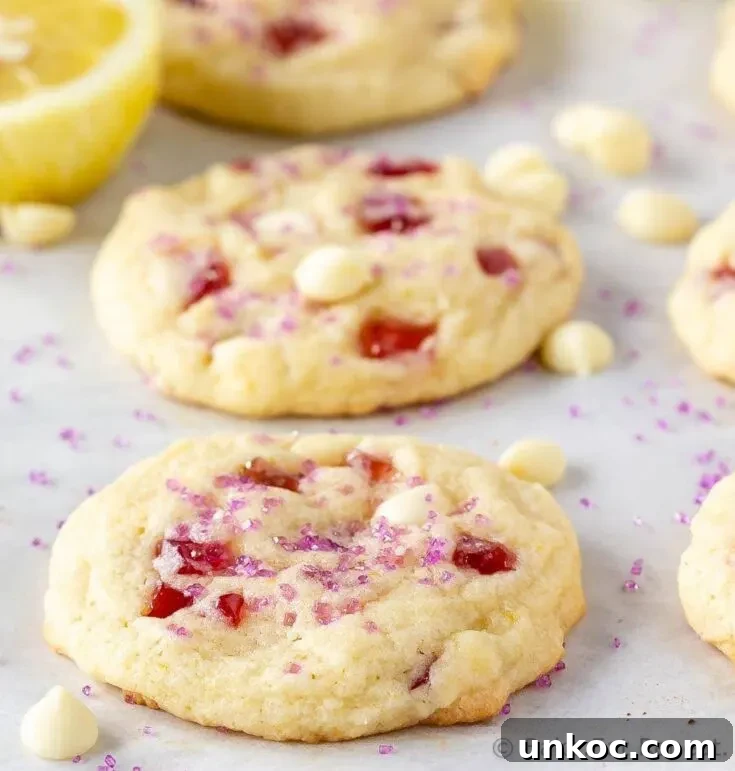 Subway Raspberry Lemonade Cookies