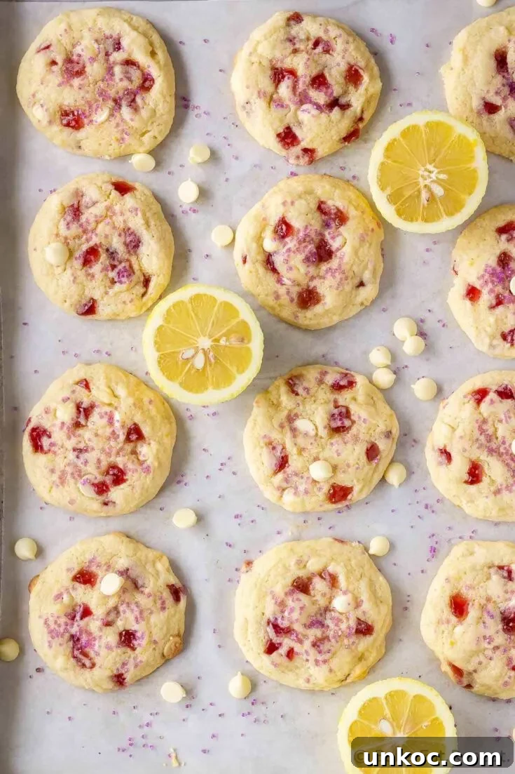 Raspberry Lemonade Cookies