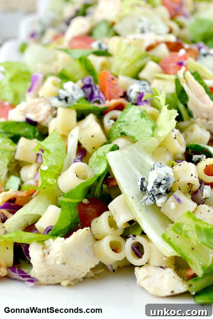 Portillo's Chopped Salad on a serving platter