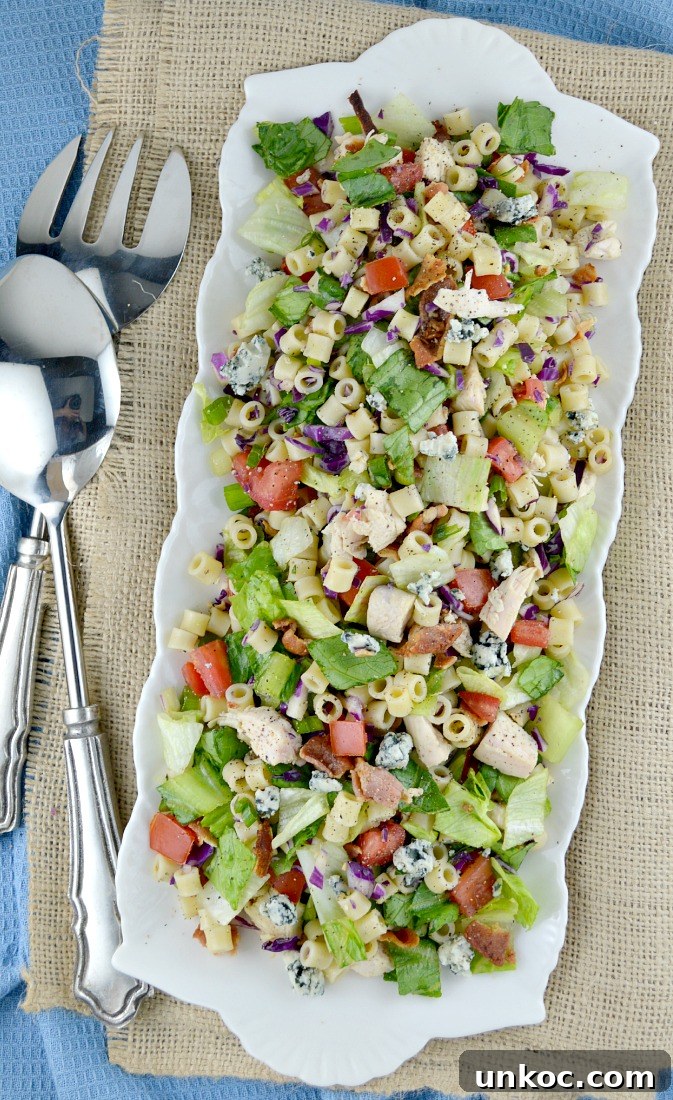 Portillo's Chopped Salad in a rectangular serving dish