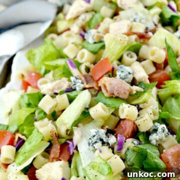 Portillo's Chopped Salad on a serving platter